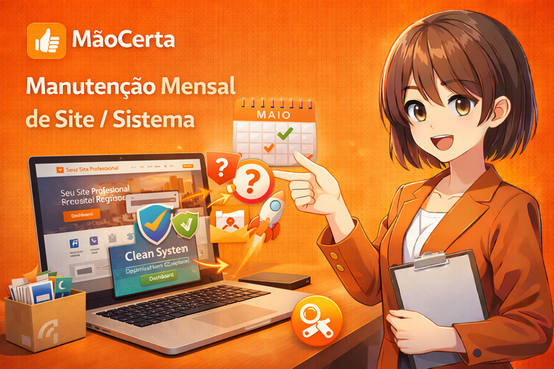 Manutenção Mensal de Site / Sistema